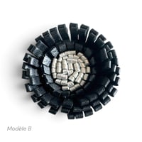Image 5 of Broches Florales, modèles BLOOM,  Noir