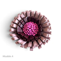 Image 4 of Broches Florales , modèles BLOOM, Bordeaux