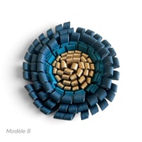 Image 4 of Broches Florales , modèles BLOOM, Bleu