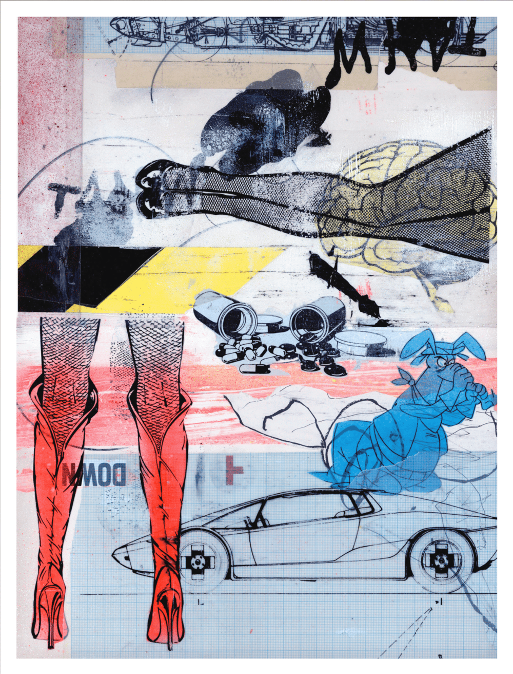 Crash Series,  3  fineart prints,  motiv 30x40  cm