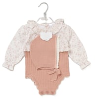Image 1 of Dusty pink girls romper