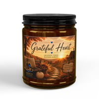 Image 1 of Grateful Heart | Inspirational 9 oz Soy Candle | Autumn Collection