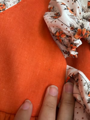 Image of Orange Autumn dress