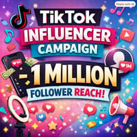 Worldwide Tik Tok Influencer Campaign - 1 Million Follower Reach