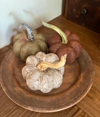 Image 2 of Hand Painted Paper Mache Pumpkins 