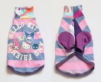 Image 1 of sanrio buds iggy CATNEYDOGNEY upcycled tshirt outfit top italian greyhound