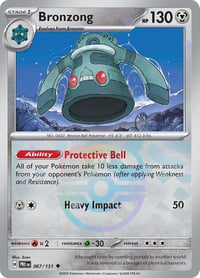 Bronzong (Master Ball Pattern) - SV: Prismatic Evolutions - Near Mint