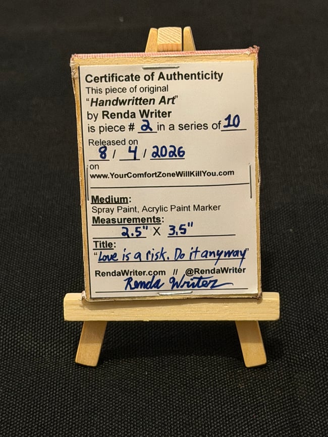 2.5” x 3.5” Mini Canvas / Series of 10 - Released on 8/4/26