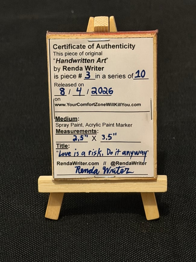 2.5” x 3.5” Mini Canvas / Series of 10 - Released on 8/4/26