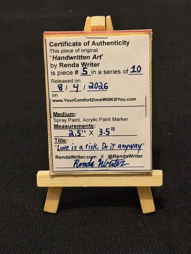 2.5” x 3.5” Mini Canvas / Series of 10 - Released on 8/4/26