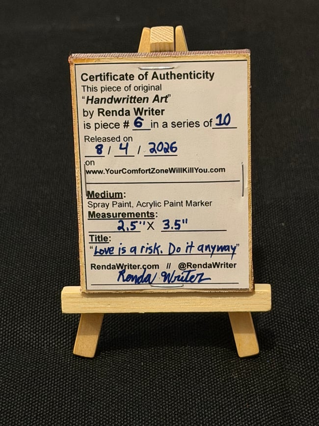 2.5” x 3.5” Mini Canvas / Series of 10 - Released on 8/4/26