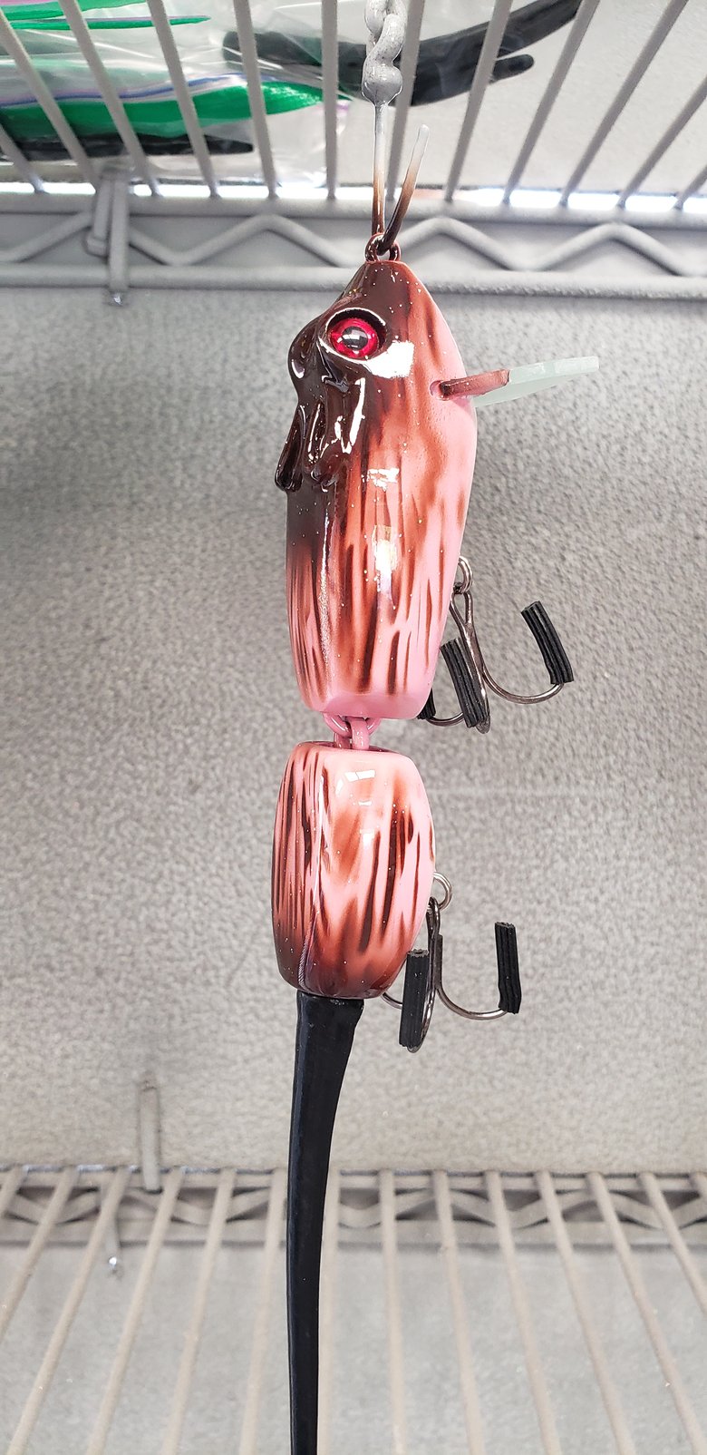 Image of Med Rat. 5 inch body. 2-1/2 ozs. Bubblegum Brown White Belly.