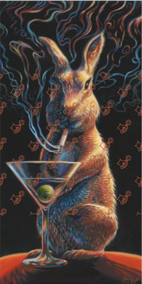 Hare of the Dog (Unique Canvas Print)