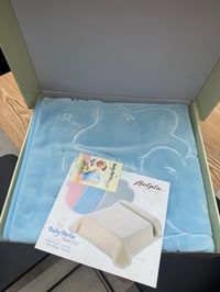 Image 1 of Blue fleece blanket box