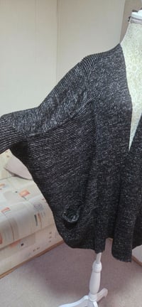 Image 4 of Atmosphere Black Metallic Cocoon Cardigan with Pockets – Size 14