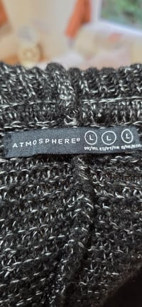 Image 8 of Atmosphere Black Metallic Cocoon Cardigan with Pockets – Size 14