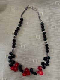 Red and black and pretty all over
