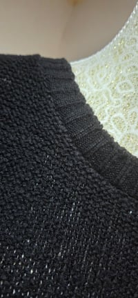 Image 4 of Boohoo Black Oversized Knit Jumper – UK 18