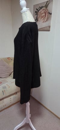 Image 6 of Boohoo Black Oversized Knit Jumper – UK 18