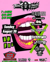 Sunday August 30 | Dollhut | Triple Threat Sundays