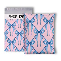 Image 1 of Bow Coquette Designer Poly Mailers | 6x9 10x13 | Cute Trendy Preppy Shipping Bags
