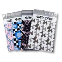 Image 1 of Trendy Poly Mailer Variety Pack | 4 Aesthetic Patterns | 6x9 10x13 | Ship Drip