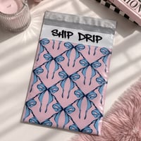 Image 2 of Bow Coquette Designer Poly Mailers | 6x9 10x13 | Cute Trendy Preppy Shipping Bags