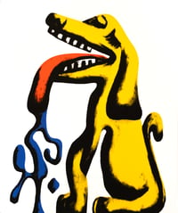 Drooling Dog Screenprint