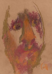 Image 2 of Griffin - Sketchbook Drawing in Soft Pastels on Paper 