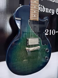 Image 4 of Epiphone - Les Paul Jr. Electric Guitar, Blue Burst 2015 (USED)