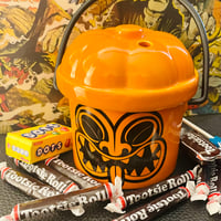 Image 1 of PRE-ORDER: Boo(ze) Bucket "Trick or Tiki" Pumpkin 15 oz Mug