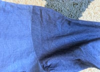 Image 5 of FDMTL fundamental agreement luxury Kapital indigo patchwork tee, size 2 (M)