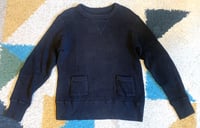 Image 1 of Jackman Japan black thermal cotton sweater, size M