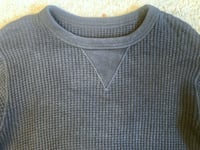 Image 2 of Jackman Japan black thermal cotton sweater, size M