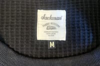Image 3 of Jackman Japan black thermal cotton sweater, size M