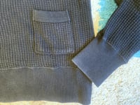 Image 4 of Jackman Japan black thermal cotton sweater, size M