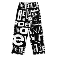 Image 2 of FONT BLOCK - "Believe In Your Delusion - Wide-leg joggers