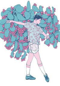 Image 1 of Las Tunas risograph print