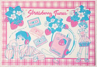 Image 2 of Strawberry Tunes risograph print