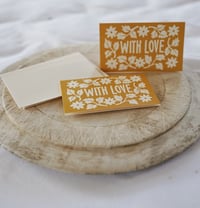 Image 1 of With Love Note Card {pk of 6}