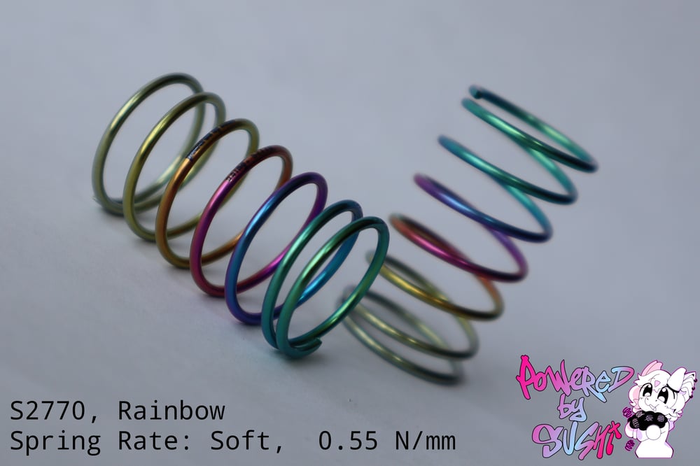 Image of [S2770 - Slim, Soft] Prototype Titanium Drift Spring (27mm)