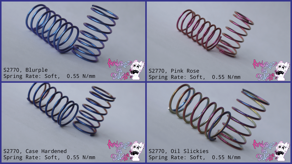 Image of [S2770 - Slim, Soft] Prototype Titanium Drift Spring (27mm)