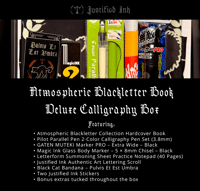 Image 2 of Atmospheric Blackletter Book Deluxe Calligraphy Box