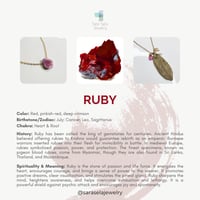 Image 10 of Ruby + Leaf Cluster Necklace