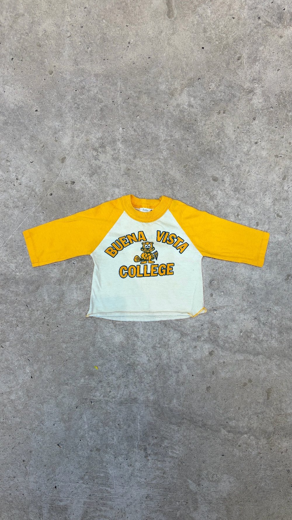 Image of Vintage Buena Vista College Raglan 12-18 Months 