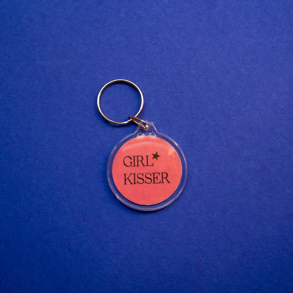 Image of simple girl* kisser key chain