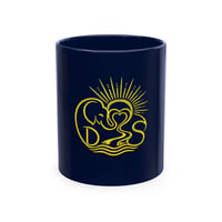 Image 1 of Strength with Deanna Signature Mug | Gold Elephant Sunrise Logo | Inspirational Ceramic Coffee Mug