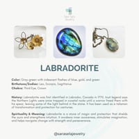 Image 8 of Labradorite Beaded Necklace