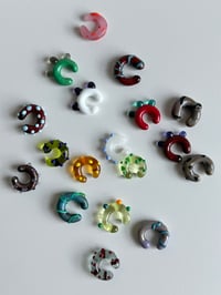 Image 1 of Murano Glass Ear Cuffs