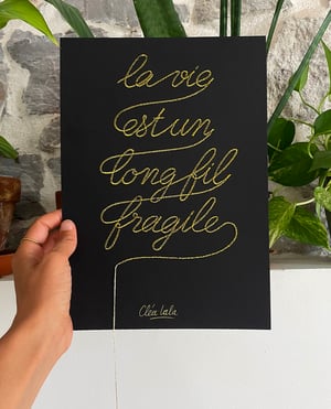 La vie est un long fil fragile... - Original 